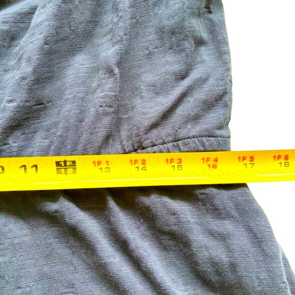 Talbots Women's L Navy Dress Eyelet Flutter Sleeve Square Neck Textured Fabric - Picture 13 of 13